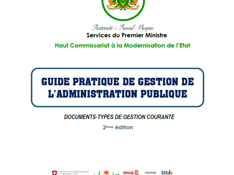 Recueil Documents Types Administration Publique - NIGER (Ed.2023)